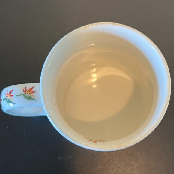 Vtg MAUI PACIFIC TRADERS Retro Hawaii Bird of Paradise Plant Mug ~  Botanical - Picture 6 of 8